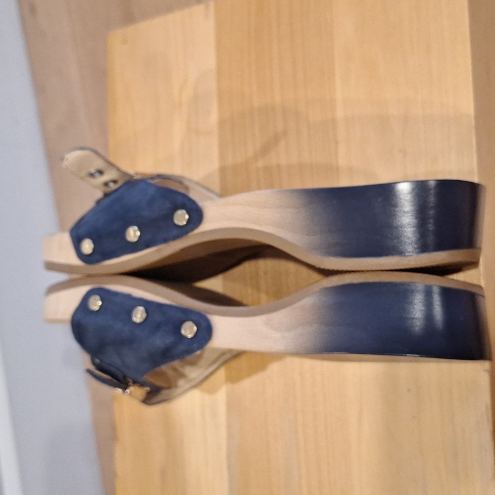 Nearly New Dr Scholl's Wood Original Ombre Gradient Navy 7 - Picture 6 of 8